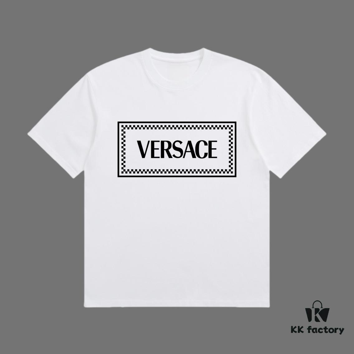 6931a17cccd8ab3d7af957a4 VERSACE 2025 Fall Spring/Summer Collection Medusa Logo Short Sleeve T-Shirt Premium Quality, Distinct from Regular Prints, Crafted in 270G 32-Ne 100% Cotton Double Yarn Fabric, Relaxed Fit Unisex Design