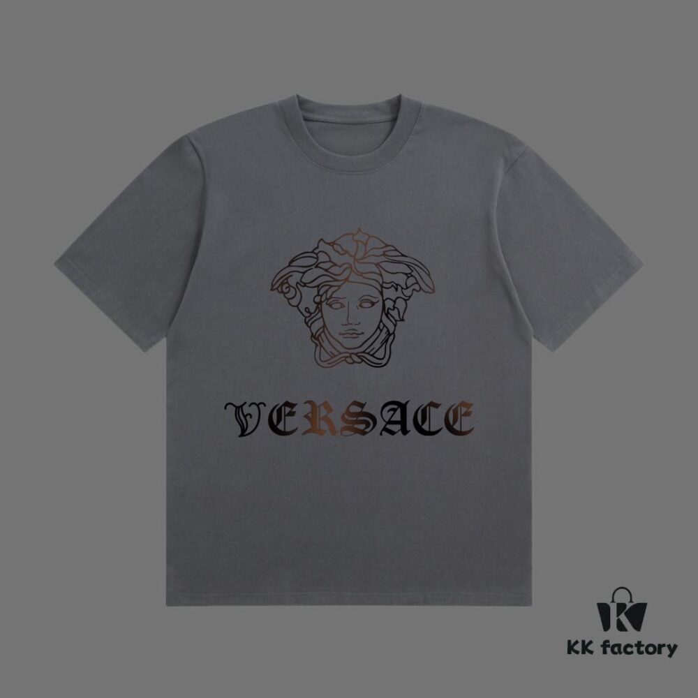 6931a17dccd8ab3d7af957b6 VERSACE 2025 Fall Spring/Summer Collection Medusa Logo Short Sleeve T-Shirt Premium Quality, 270G 32-Count Double-Yarn Pure Cotton Fabric, Distinct from Regular Print, Relaxed Fit Unisex Design
