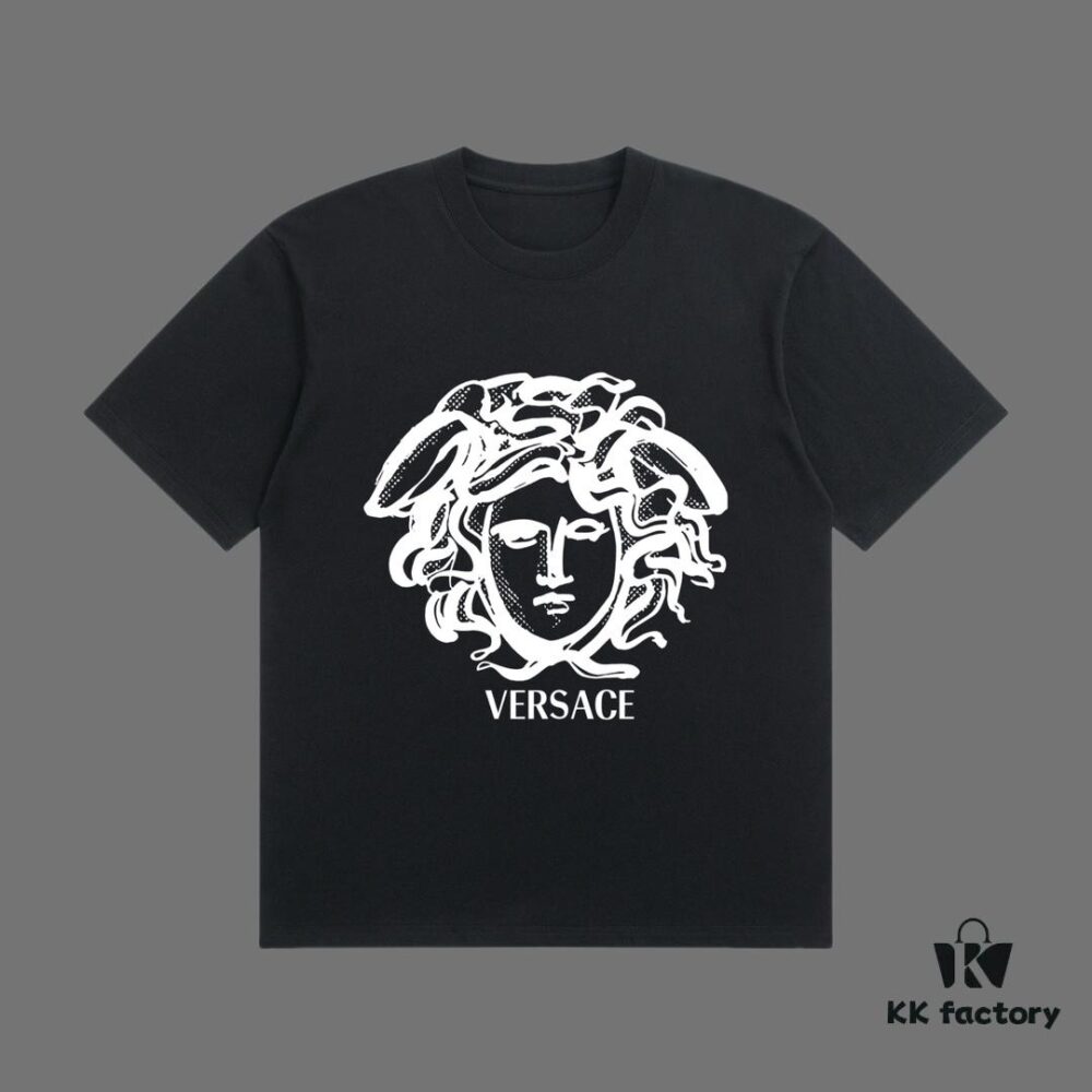 6931a182ccd8ab3d7af95819 VERSACE 2025 Fall Spring/Summer Collection Medusa Logo Short Sleeve T-Shirt Premium Quality