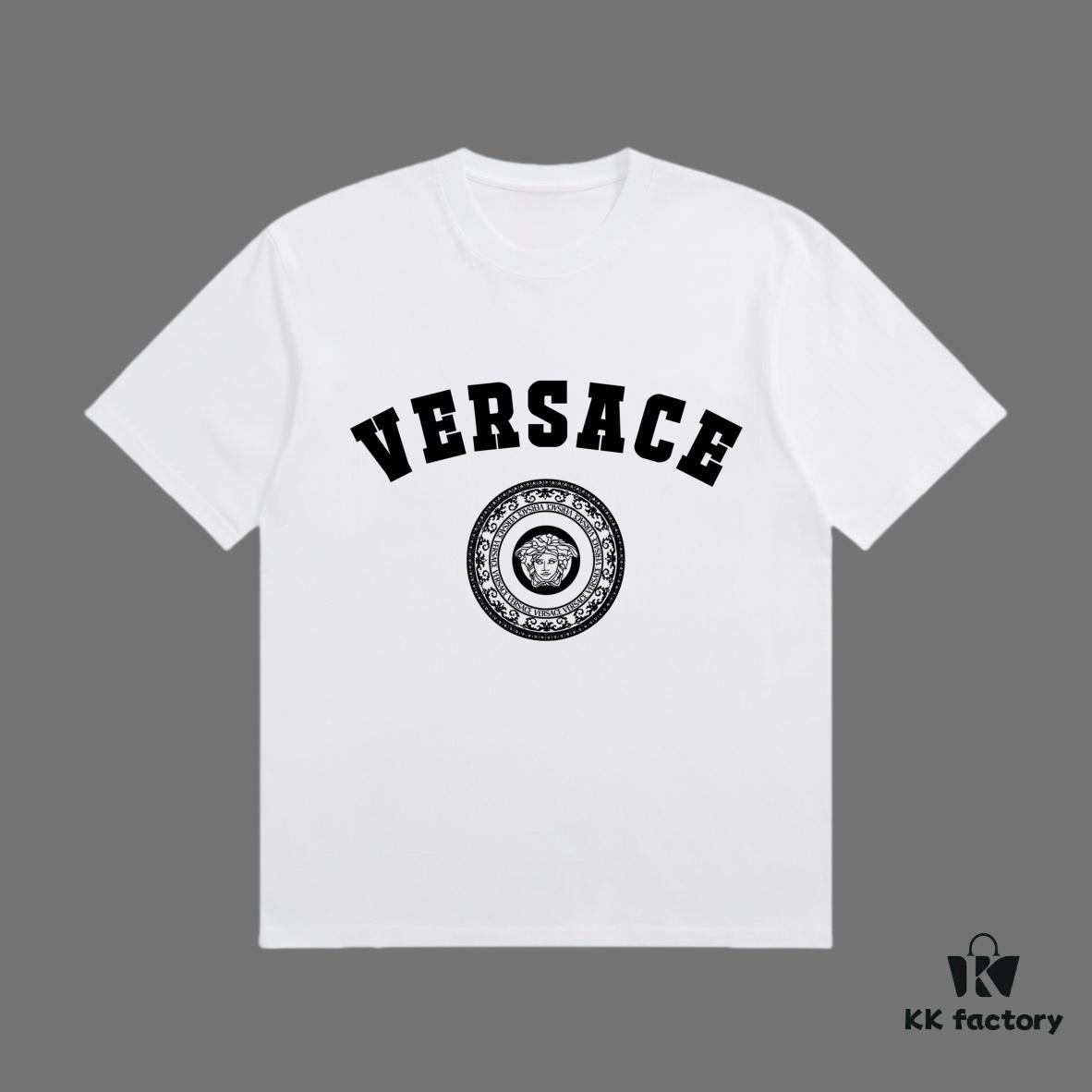 6931a185ccd8ab3d7af95861 High-End Quality VERSACE 2025 Fall Spring Collection Medusa Logo Short-Sleeve T-Shirt, Distinct from Regular Prints, Crafted in Custom-Woven 270G 32-Count Double-Yarn Pure Cotton Fabric, Relaxed Fit Unisex Design