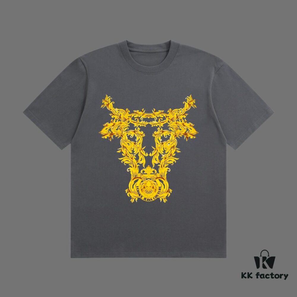 6931a188ccd8ab3d7af9588e VERSACE 2025 Fall Spring/Summer Collection Medusa Logo Short Sleeve T-Shirt Premium Quality, Distinctive from Regular Print, Crafted in 270G 32-Count Double-Yarn Pure Cotton Fabric, Relaxed Unisex Fit