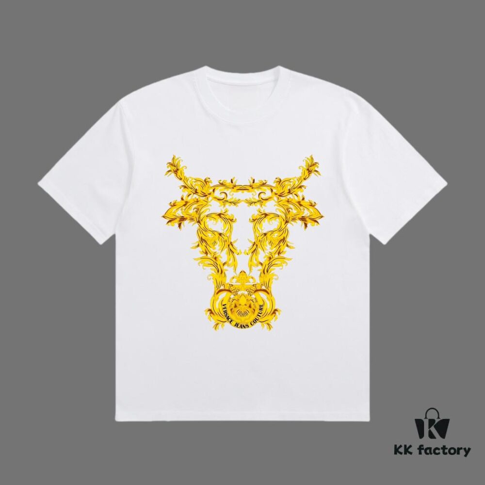 6931a188ccd8ab3d7af95897 High-End Quality VERSACE 2025 Fall Spring Collection Medusa Logo Short-Sleeve T-Shirt, Distinct from Regular Prints, Crafted in Premium 270G 32-Ne Count Double-Yarn Pure Cotton Fabric, Relaxed Fit Unisex Design