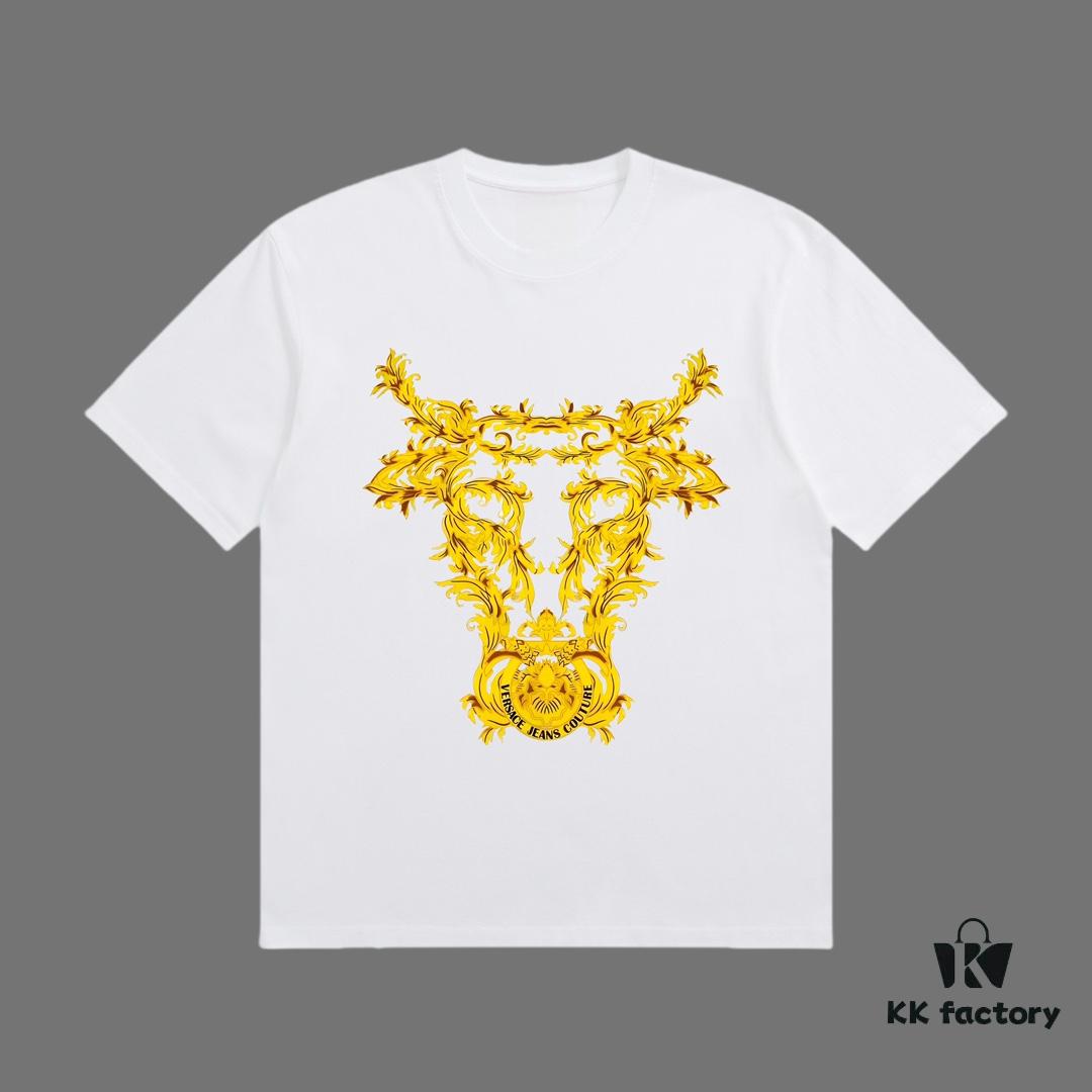 6931a188ccd8ab3d7af95897 High-End Quality VERSACE 2025 Fall Spring Collection Medusa Logo Short-Sleeve T-Shirt, Distinct from Regular Prints, Crafted in Premium 270G 32-Ne Count Double-Yarn Pure Cotton Fabric, Relaxed Fit Unisex Design