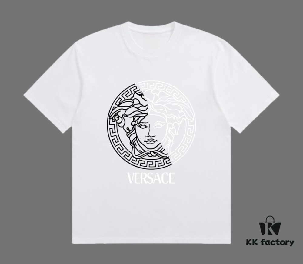 6931a18cccd8ab3d7af958df VERSACE 2025 Fall Spring-Summer Collection Color-Blocked Medusa Short-Sleeve T-Shirt, Premium Quality, Distinct from Regular Print, Custom-Woven 270G 32-Count Double-Yarn Pure Cotton Fabric, Relaxed Fit, Unisex Design
