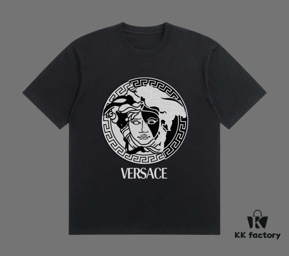 6931a18cccd8ab3d7af958e8 VERSACE 2025 Fall Spring/Summer Collection Color-Blocked Medusa Short-Sleeve T-Shirt, Premium Quality, Custom-Woven 270G 32-Count Double-Yarn Pure Cotton Fabric, Distinct from Regular Printed Tees, Relaxed Unisex Fit