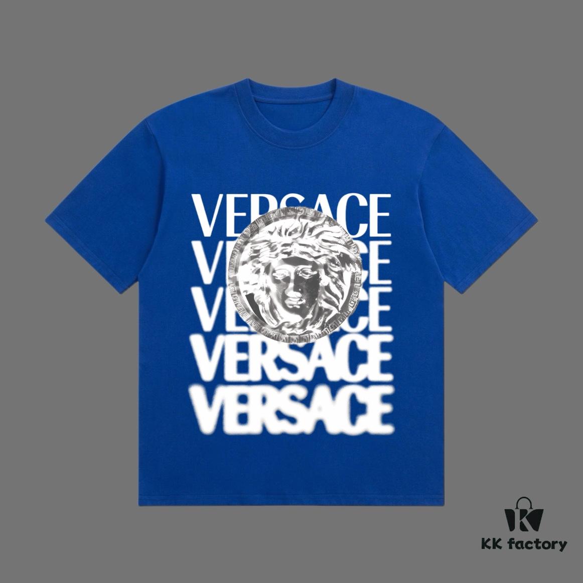 6931a190ccd8ab3d7af95930 VERSACE 2025 Fall Spring/Summer Collection Medusa Logo Short Sleeve T-Shirt, Premium Quality, Custom Woven 270G 32-Count Double-Yarn Pure Cotton Fabric, Distinct from Ordinary Prints, Relaxed Unisex Fit