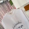 Celine 2025 Summer New Arrival Personalized Letter Logo Print Custom Fabric 300g Short Sleeve T-Shirt Unisex