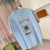 Celine 2025 Summer New Arrival Personalized Letter Logo Print Custom Fabric 300g Short Sleeve T-Shirt Unisex