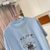 Celine 2025 Summer New Arrival Personalized Letter Logo Print Custom Fabric 300g Short Sleeve T-Shirt Unisex