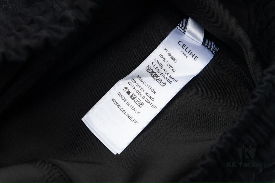 6931a195ccd8ab3d7af9599c Celine New Embroidered Letter Woven Straight Sweatpants Casual Unisex Long Pants