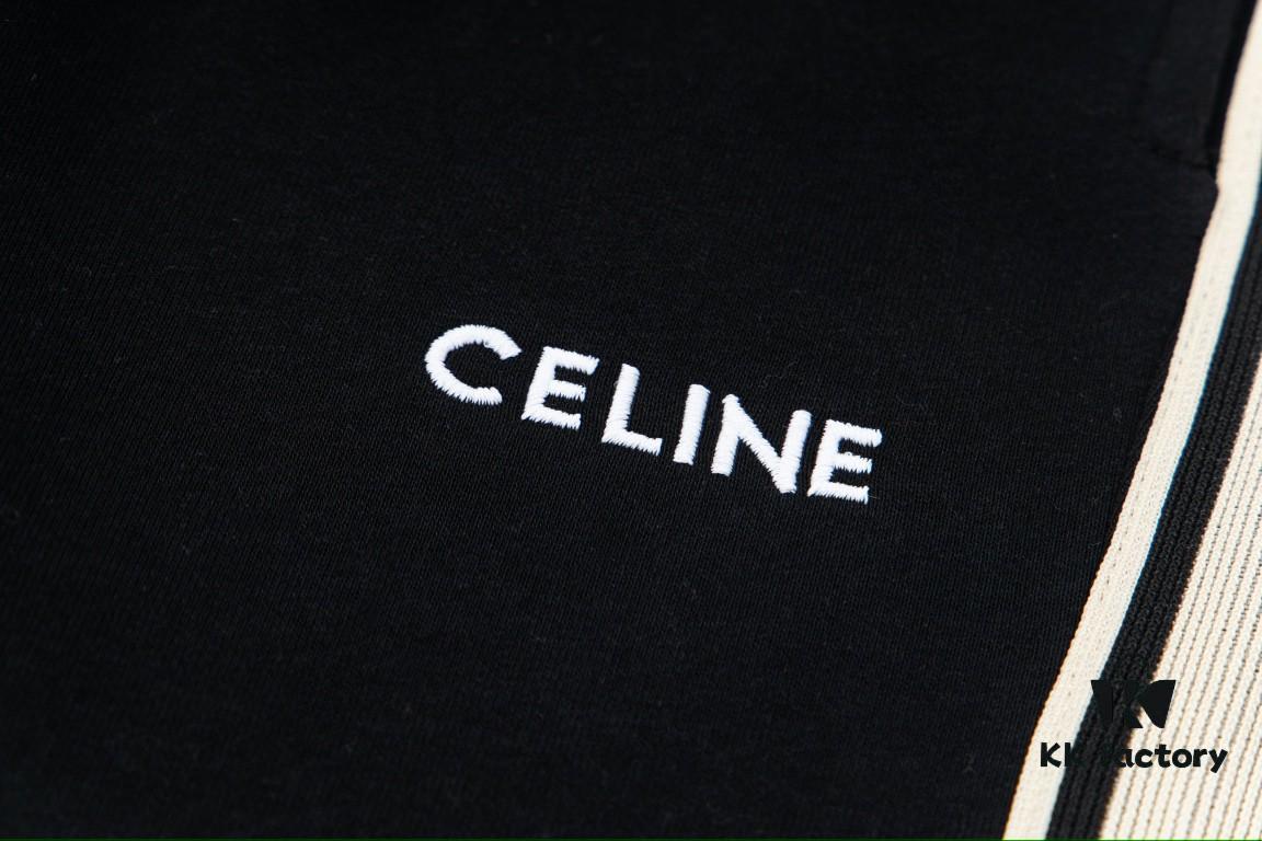 6931a195ccd8ab3d7af9599f Celine New Embroidered Letter Woven Straight Sweatpants Casual Unisex Long Pants