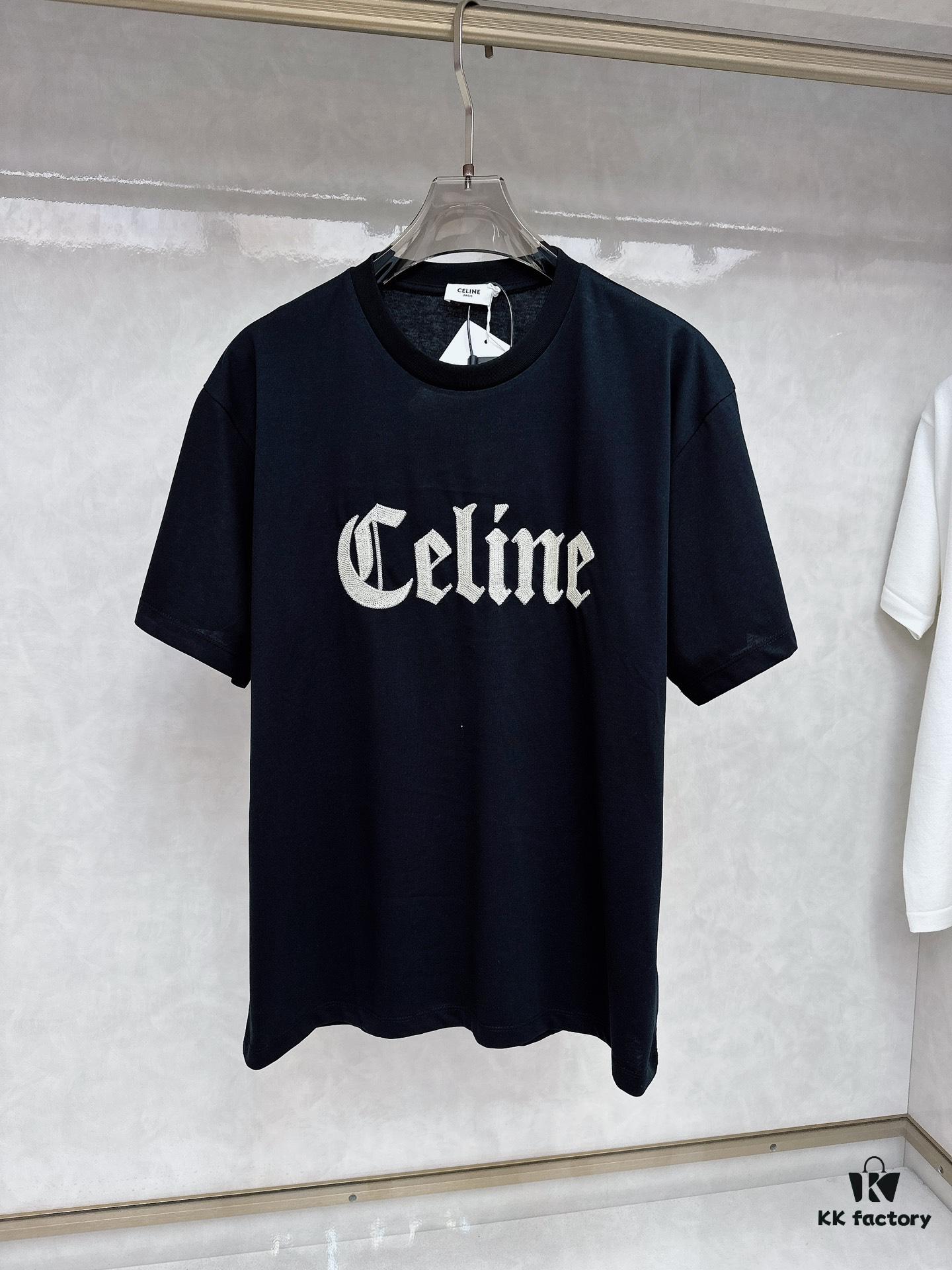 6931a196ccd8ab3d7af959b9 Celine 2025 SS New Arrival Short Sleeve T-Shirt, Stylish and Minimalist Design