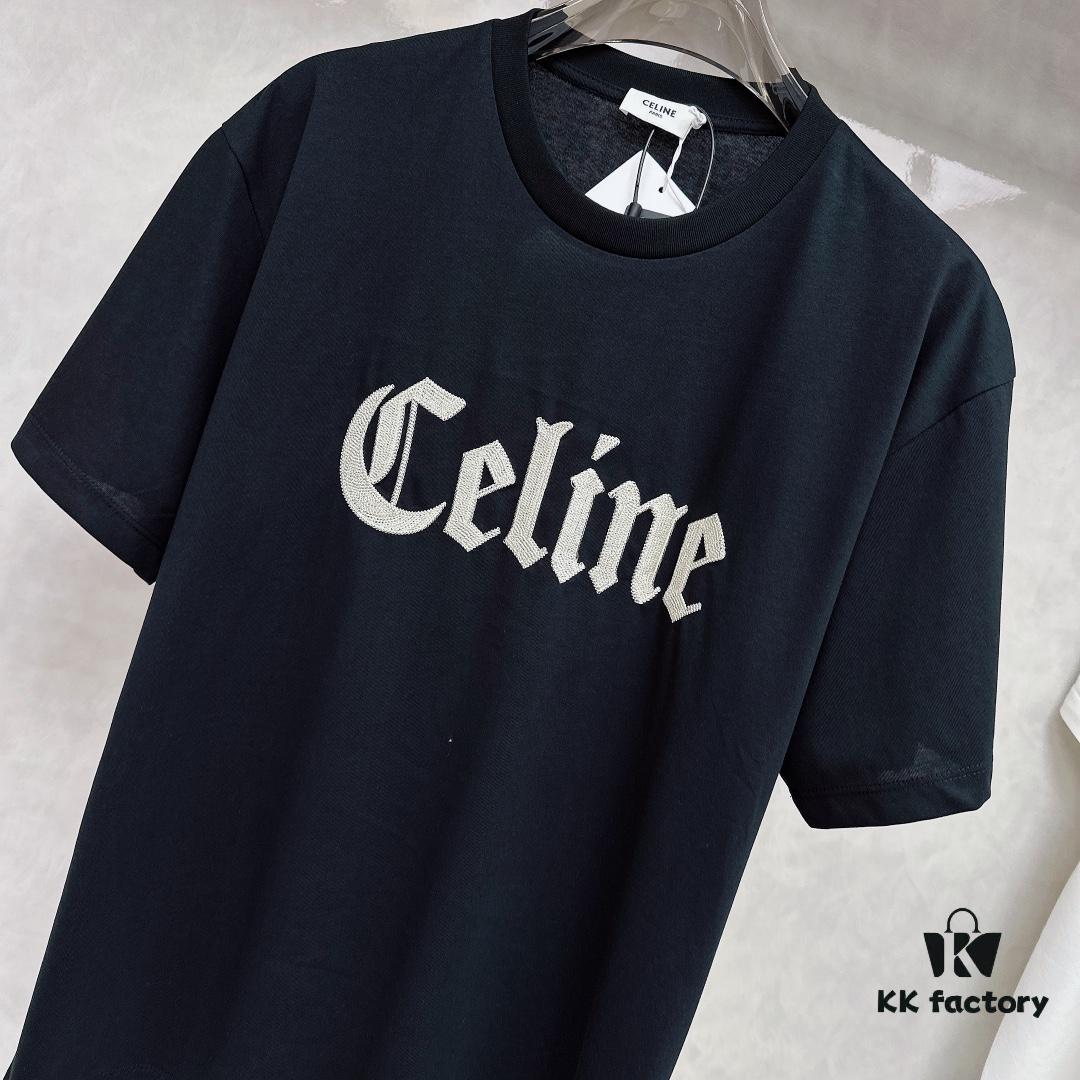 6931a196ccd8ab3d7af959bd Celine 2025 SS New Arrival Short Sleeve T-Shirt, Stylish and Minimalist Design