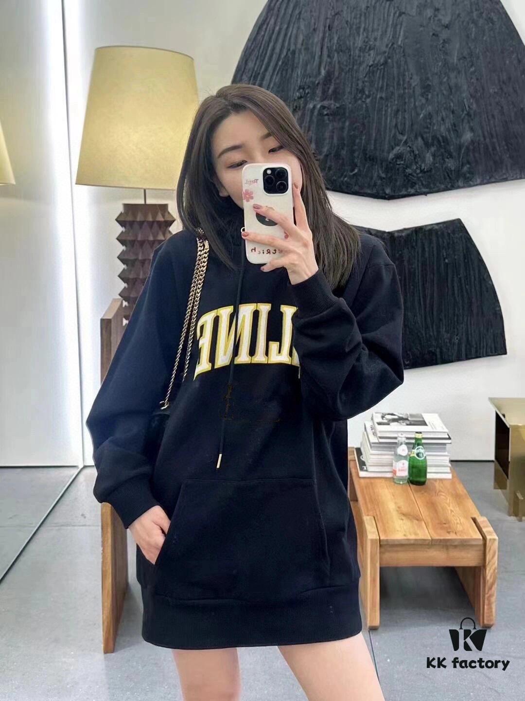 Celine Cracked Print Hoodie