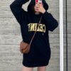 Celine Cracked Print Hoodie