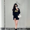 Celine Cracked Print Hoodie