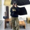 Celine Cracked Print Hoodie