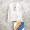 6931a19cccd8ab3d7af95a24 CELINE Letter Tape Drawstring Hoodie