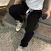 6931a19cccd8ab3d7af95a2e CELINE Klein Blue Letter Logo Sporty Casual Pants