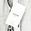6931a19dccd8ab3d7af95a46 CELINE Klein Blue Letter Logo Sporty Casual Pants Y056