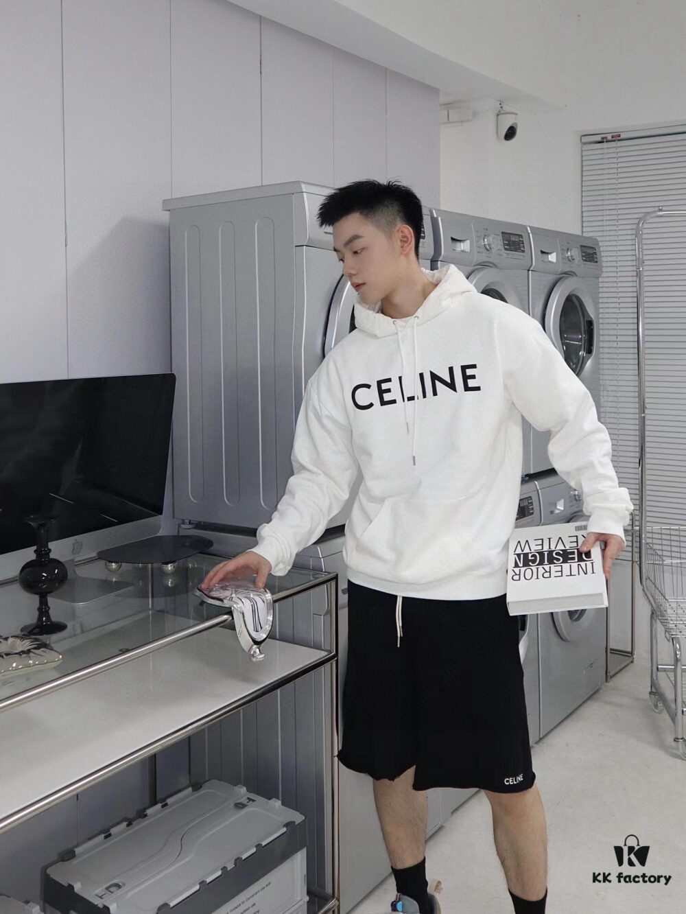 CELINE Classic Capsule Series Hooded Sweatshirt