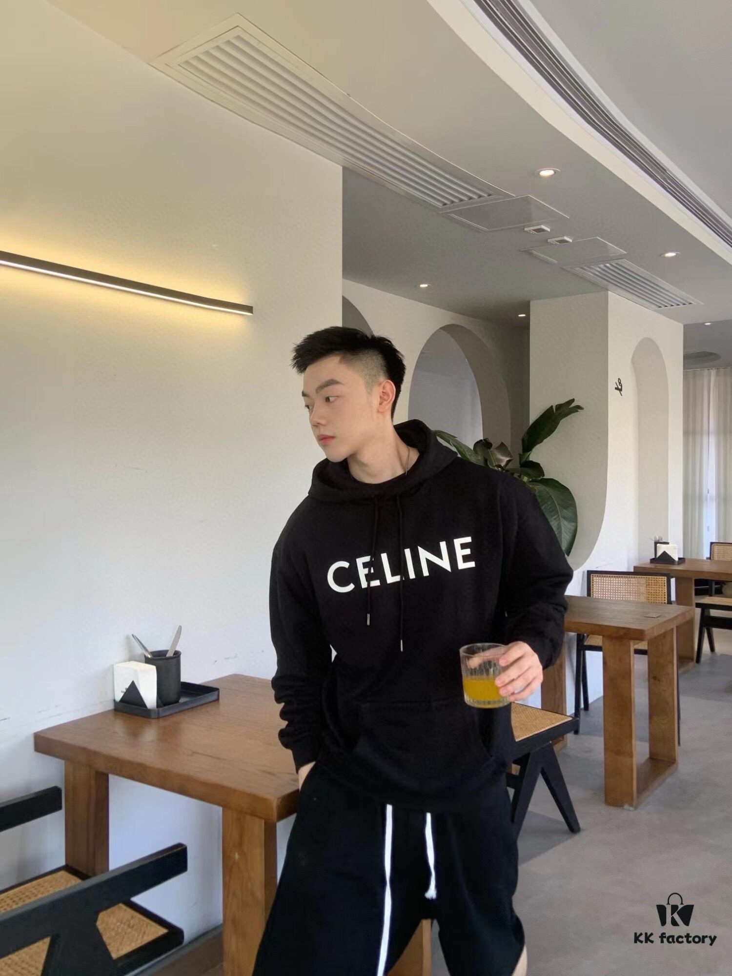 6931a19eccd8ab3d7af95a4e CELINE Classic Capsule Series Hooded Sweatshirt