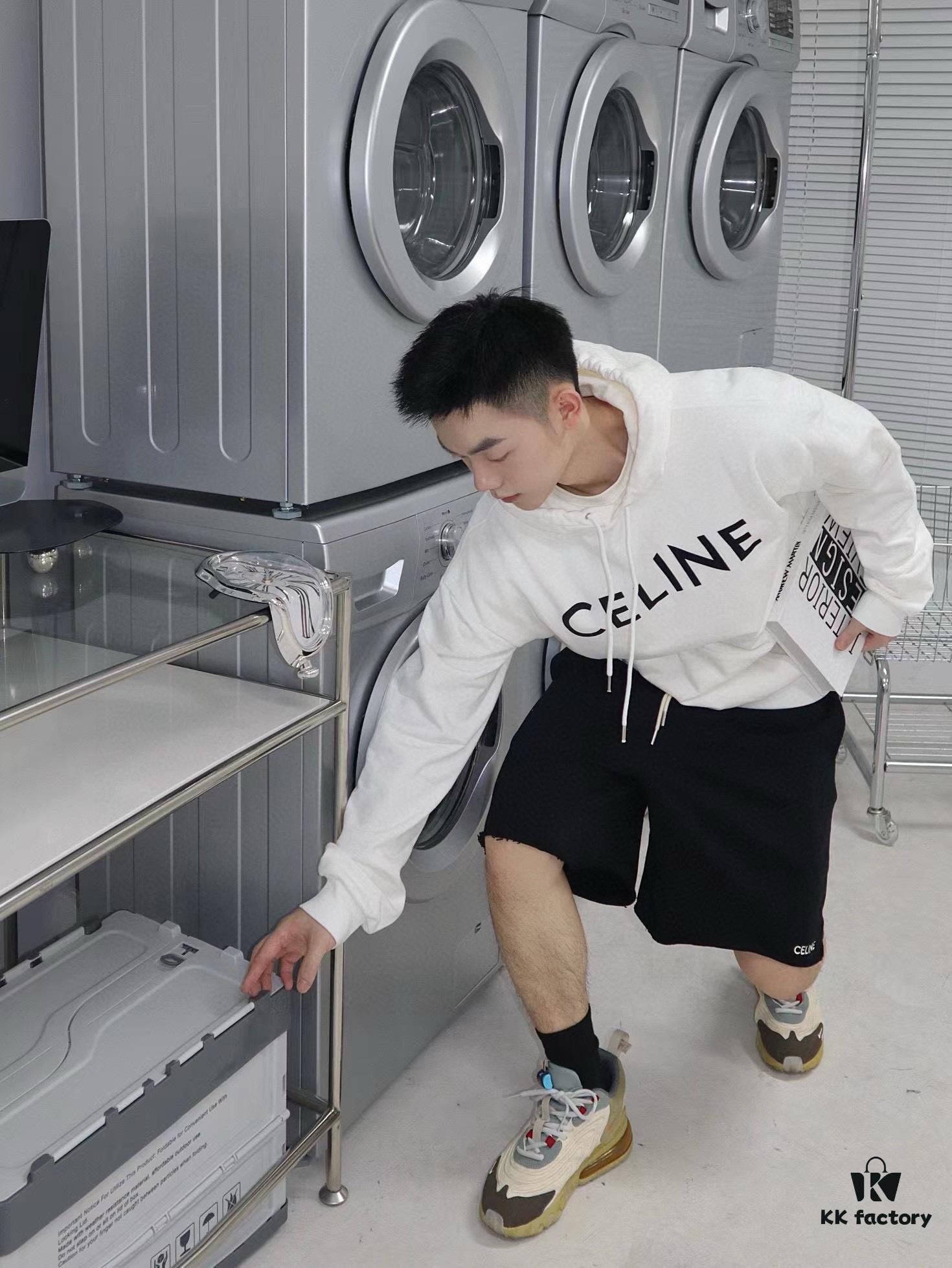 6931a19eccd8ab3d7af95a4f CELINE Classic Capsule Series Hooded Sweatshirt