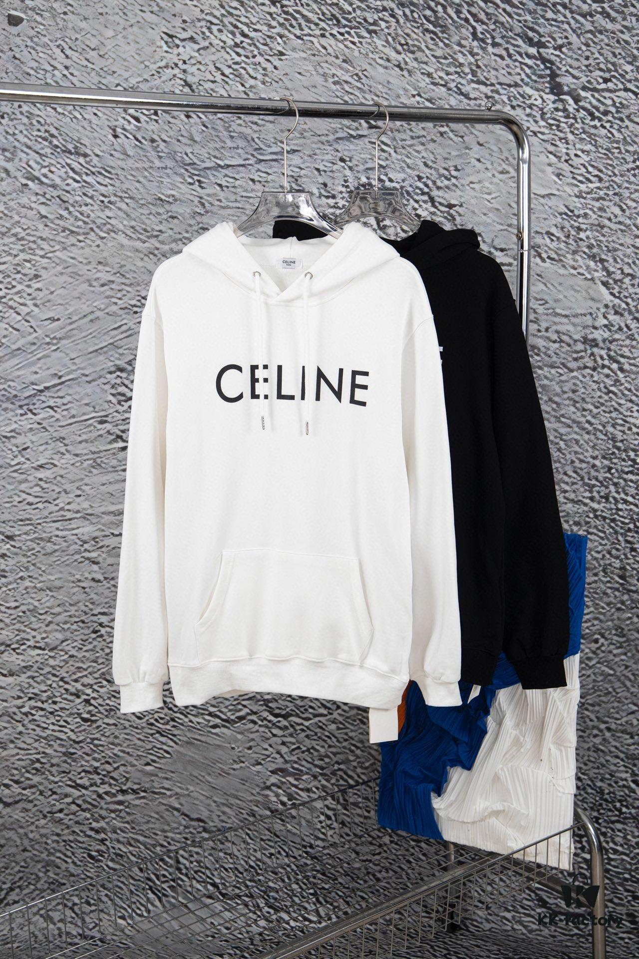 6931a19eccd8ab3d7af95a5b CELINE Classic Capsule Series Hooded Sweatshirt