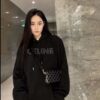 6931a1a0ccd8ab3d7af95a78 Celine 23SS Rhinestone Letter Embellished Hoodie Unisex High-End Version