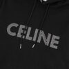 Celine 23SS Rhinestone Letter Embellished Hoodie Unisex High-End Version