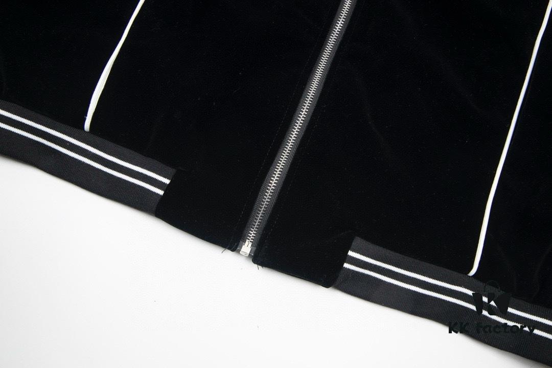 6931a1a2ccd8ab3d7af95a9d CELINE Y007 Black Velvet Jacket Spring and Autumn 2022 New Arrival