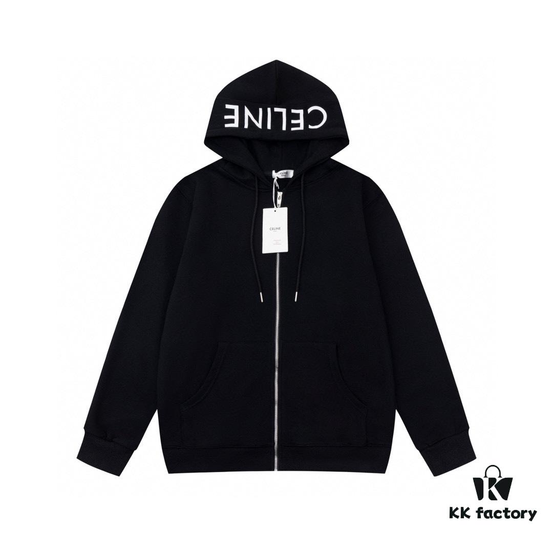 CELINE Classic Capsule Series Zip-Up Hoodie