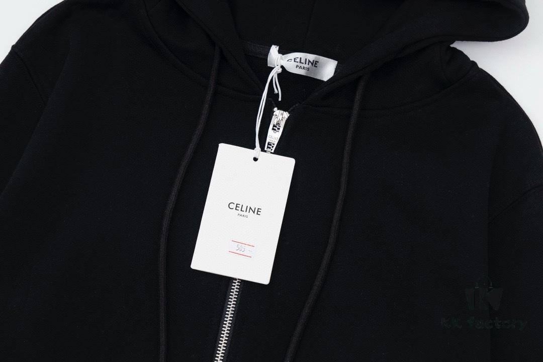 CELINE Classic Capsule Series Zip-Up Hoodie