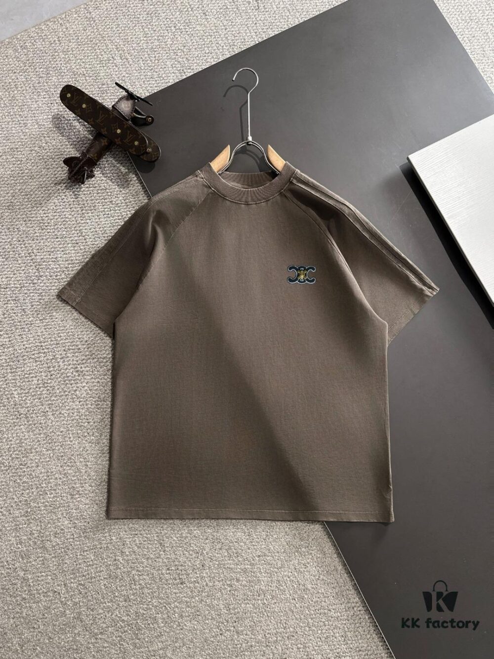 High-Quality Celine 2025 Spring/Summer New Men's Tie-Dye Washed Short-Sleeve T-Shirt