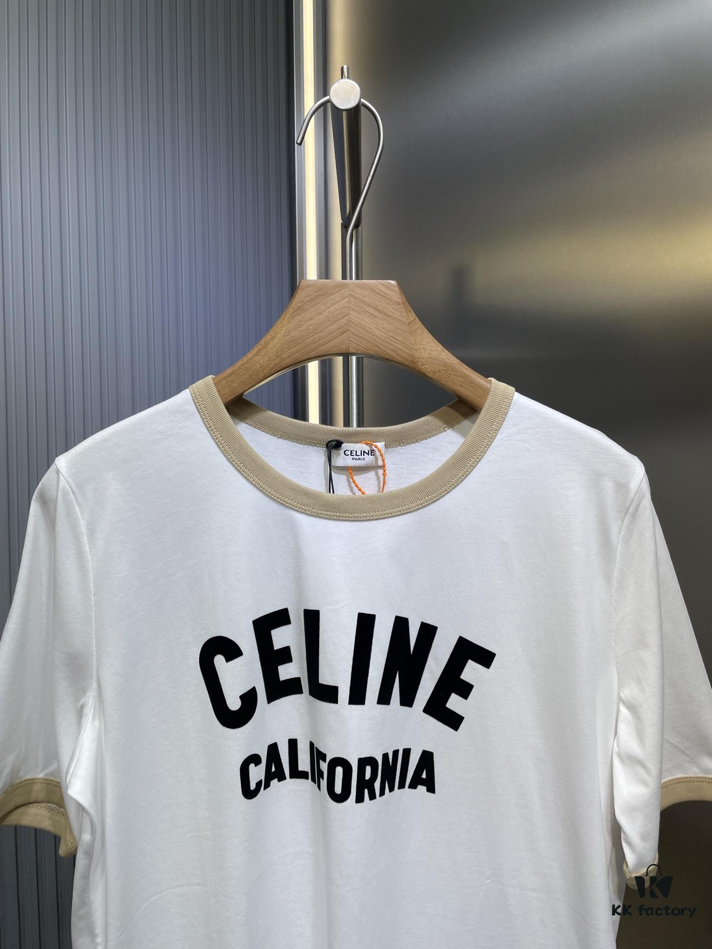6931a1a7ccd8ab3d7af95b0a CEL2025 Spring New Arrival Round Neck Short Sleeve Printed Tee, Custom YB Twill 100% Cotton Fabric, Breathable and Comfortable with Rich Texture, Flocked Print Design, Slimming Visual Effect, Contrast Binding on Collar and Cuffs for a Playful Casual Look, Stylish as Both Outerwear and Innerwear