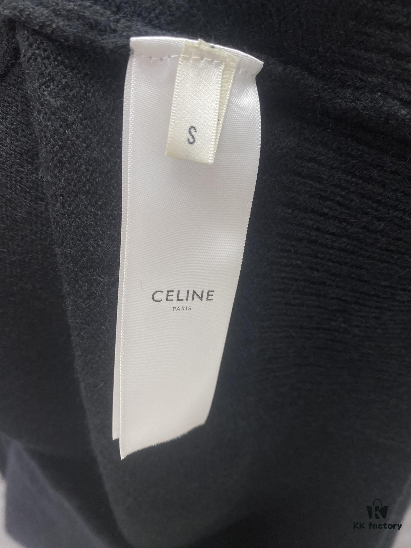 6931a1a8ccd8ab3d7af95b23 Celine 24SS Autumn-Winter New Embroidered Knitwear, Featuring Bulked Wool Blend for Soft, Comfortable Skin-Feel with Signature Triumph Arch Embroidery on Front Chest, Half-Zip Design Exudes Refined Dynamism and Effortless Elegance, Perfect for Relaxed, Comfortable Layering – Unisex Style