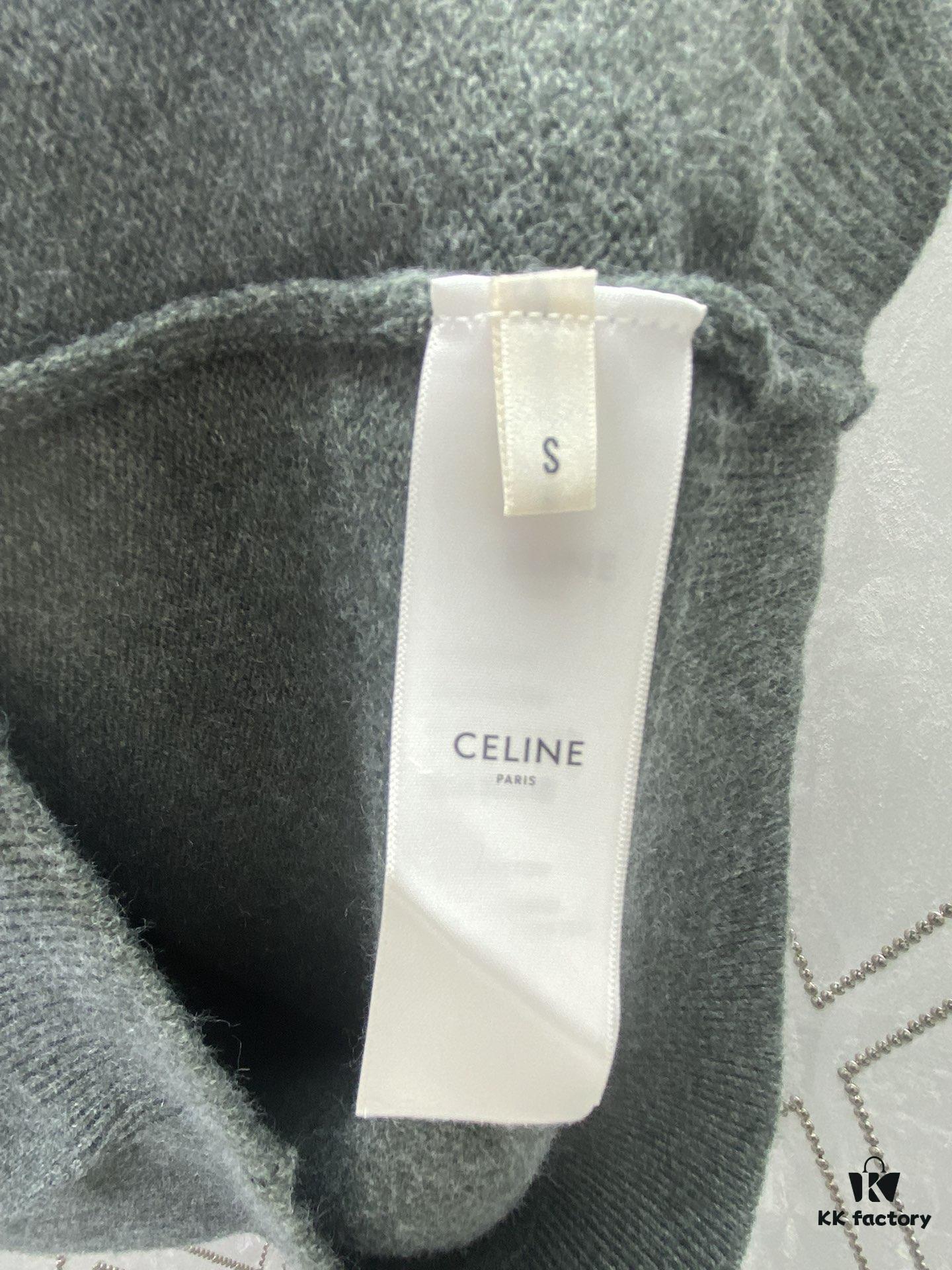 6931a1a9ccd8ab3d7af95b2d Celine 24SS Autumn-Winter New Embroidered Knitwear, Featuring Bulked Wool Blend for Soft, Comfortable Skin-Friendly Texture, Iconic Arc de Triomphe Embroidery Adorns the Front Chest, Semi-Zip Design by Celine Elevates Refined Dynamism and Relaxed Elegance, Effortlessly Achieving Casual Comfort and Cozy Nonchalance — The Ideal State of Wearing a Sweater! Unisex Style!
