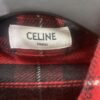 Celine 24SS Autumn New Checkered Shirt with Logo Embroidery, Unisex