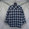 Celine 24sd Autumn-Winter Bestseller Arc de Triomphe Single-Breasted Green Plaid Tweed Coat Shirt, High-End Version