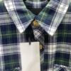 Celine 24sd Autumn-Winter Bestseller Arc de Triomphe Single-Breasted Green Plaid Tweed Coat Shirt, High-End Version