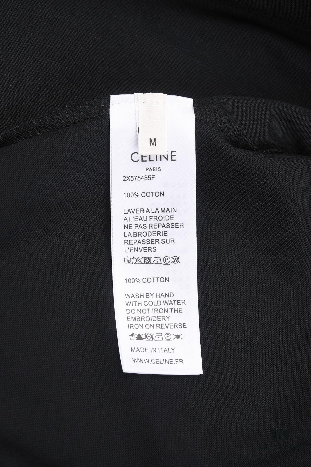 6931a1adccd8ab3d7af95b6e New Arrival 25S Celine Flocked Letter T-Shirt, Pre-washed Cotton Fabric, Soft and Skin-friendly, Unisex Loose Fit