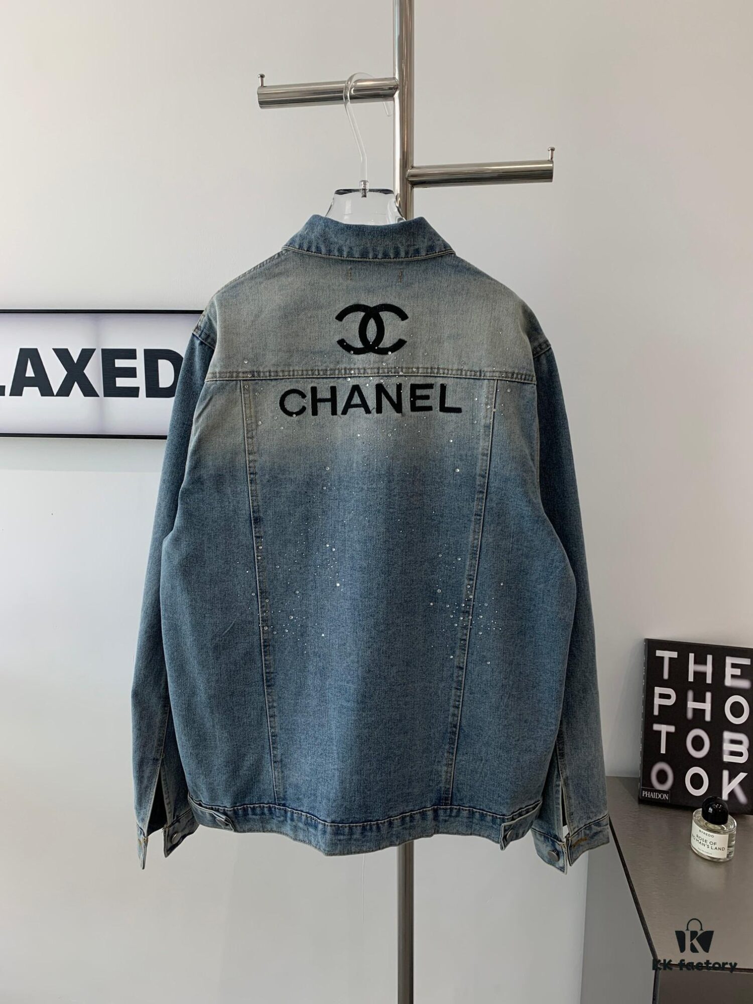 6931a1afccd8ab3d7af95b9d New CHANEL-Inspired FW Star-Studded Rhinestone Embroidered Distressed Denim Jacket for Men and Women