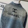 6931a1afccd8ab3d7af95b9e New CHANEL-Inspired FW Star-Studded Rhinestone Embroidered Distressed Denim Jacket for Men and Women