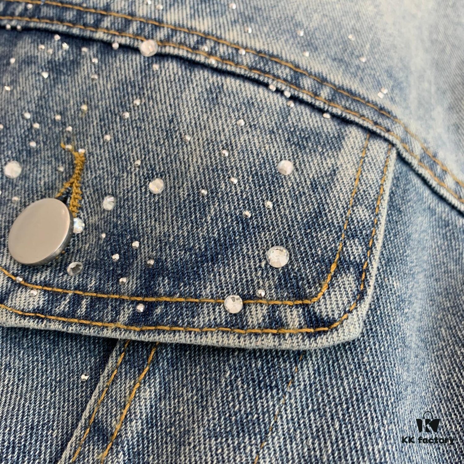 6931a1afccd8ab3d7af95ba1 New CHANEL-Inspired FW Star-Studded Rhinestone Embroidered Distressed Denim Jacket for Men and Women