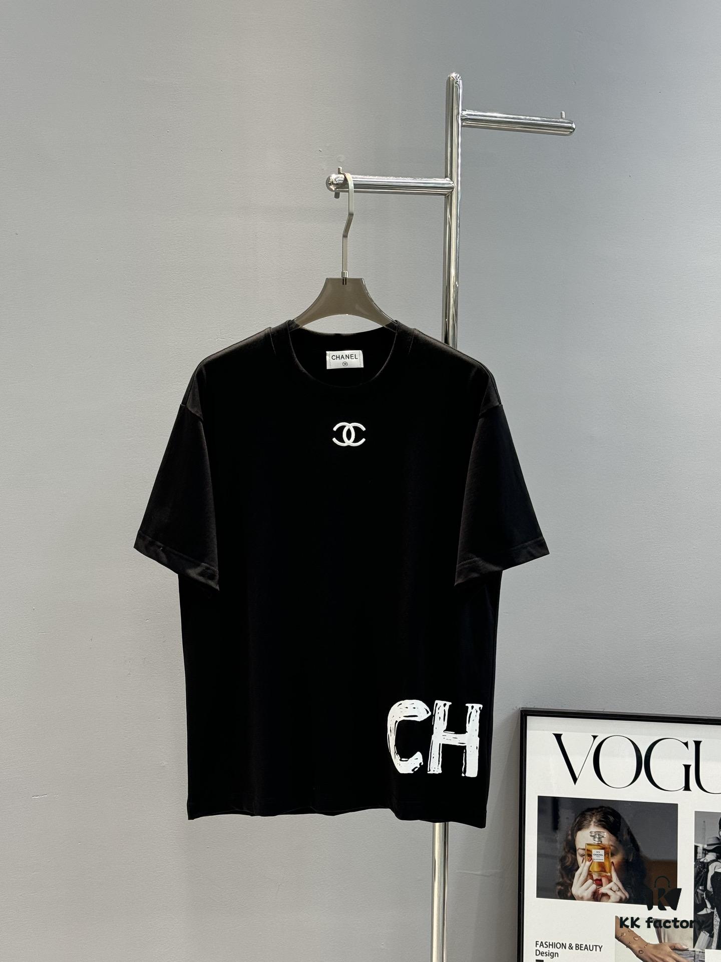 6931a1afccd8ab3d7af95ba6 CHANEL 25s New Arrival Designer T-Shirt, Unisex Limited Edition – Classic Embroidery, Premium 280g 40s Double-Yarn Smooth Cotton Fabric, Soft and Comfortable