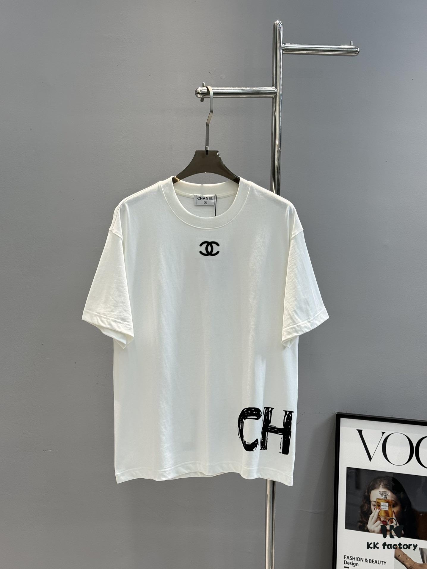 6931a1afccd8ab3d7af95ba7 CHANEL 25s New Arrival Designer T-Shirt, Unisex Limited Edition – Classic Embroidery, Premium 280g 40s Double-Yarn Smooth Cotton Fabric, Soft and Comfortable