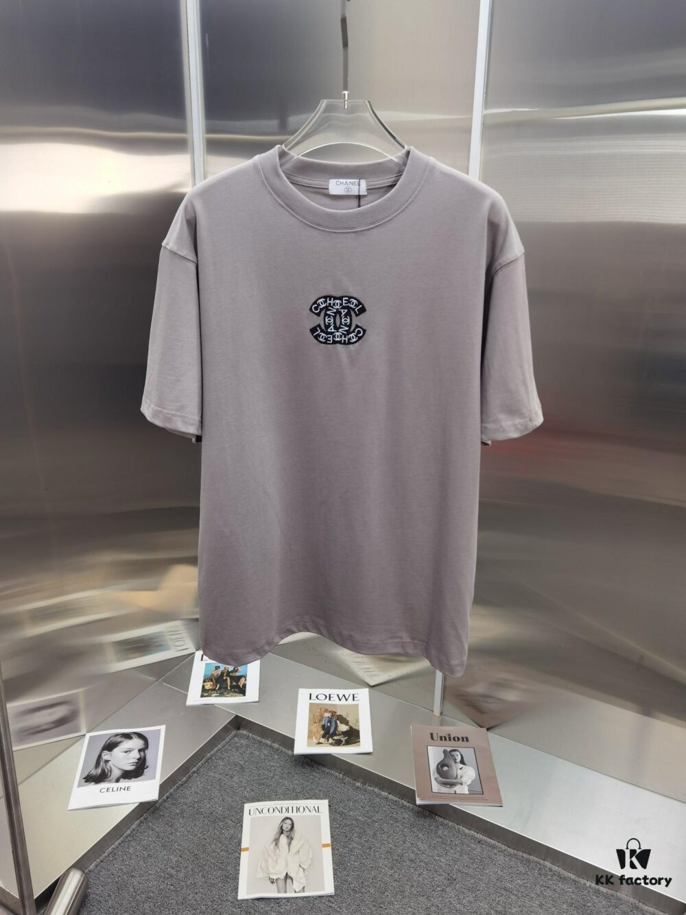 6931a1b1ccd8ab3d7af95bbf Chanel CH*NEL (Embroidered Premium Version, Different from Standard Stock) Short Sleeve T-Shirt