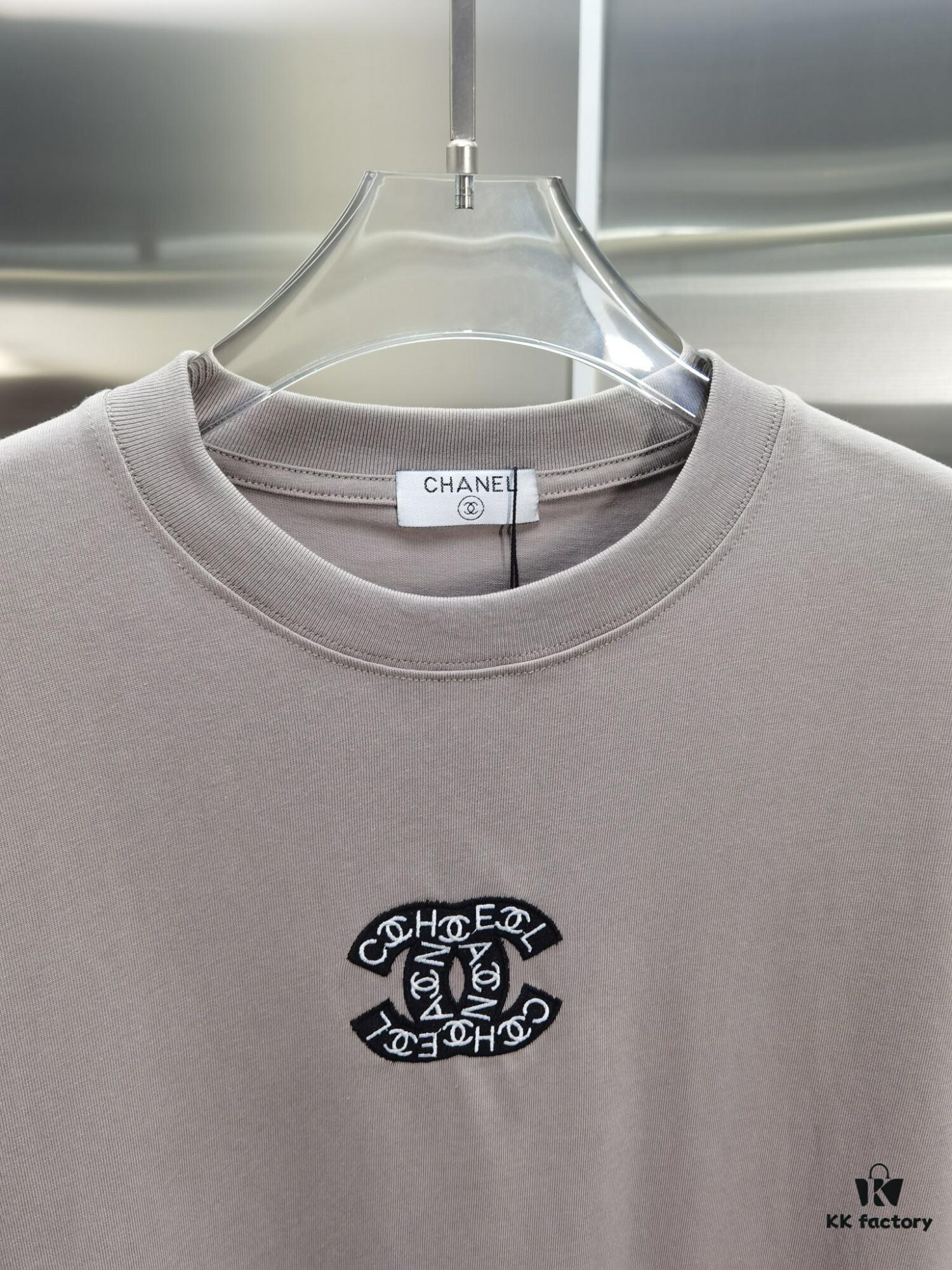 6931a1b1ccd8ab3d7af95bc1 Chanel CH*NEL (Embroidered Premium Version, Different from Standard Stock) Short Sleeve T-Shirt