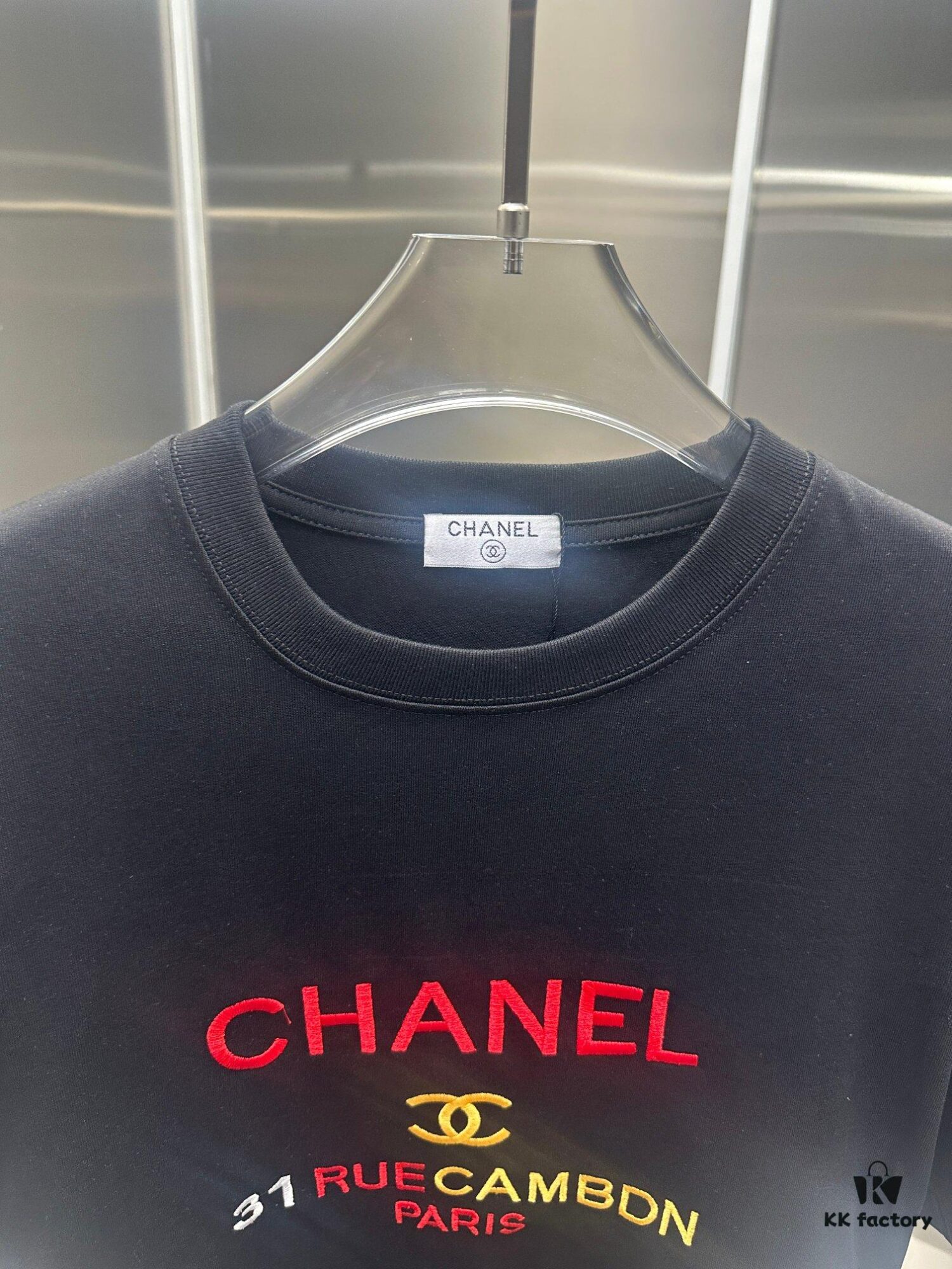Chanel Embroidered Short-Sleeve T-Shirt (Premium Quality, Exclusive Version)