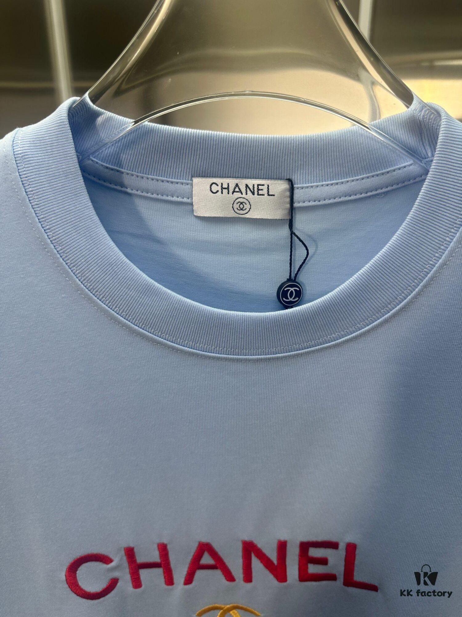 6931a1b2ccd8ab3d7af95bd4 CHANEL Embroidered Short Sleeve T-Shirt (Premium Quality, Exclusive Version)
